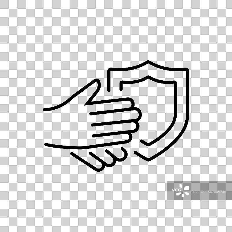 手部皮肤保护图标，盾牌和护手套图片素材