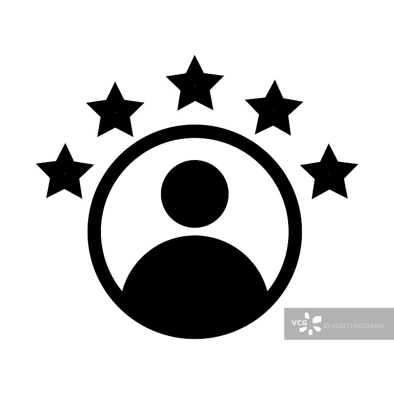 消费者或客户产品评分气泡平面图图片素材