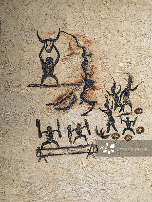 佤族原始部落左都图案图片素材