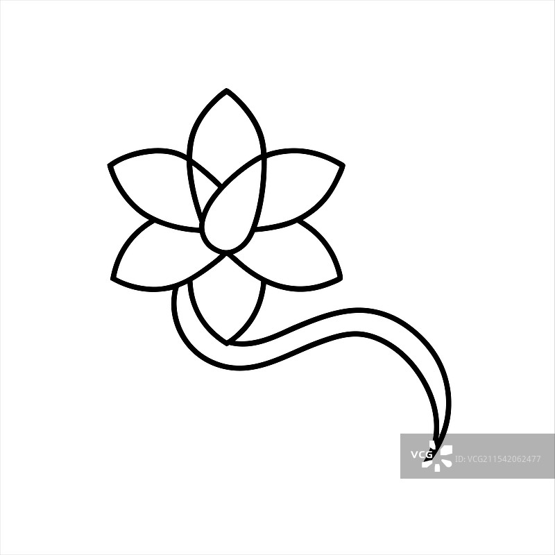 现代创意花朵和丝带图标图片素材