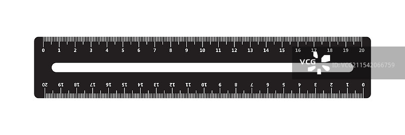 平面风格的公制测量图标图片素材