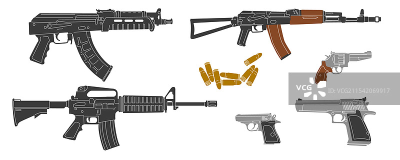 现代武器军队游戏资产标志枪械图标图片素材