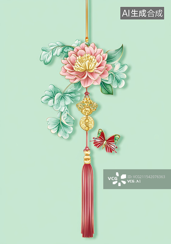 【AI数字艺术】装饰挂件图片素材