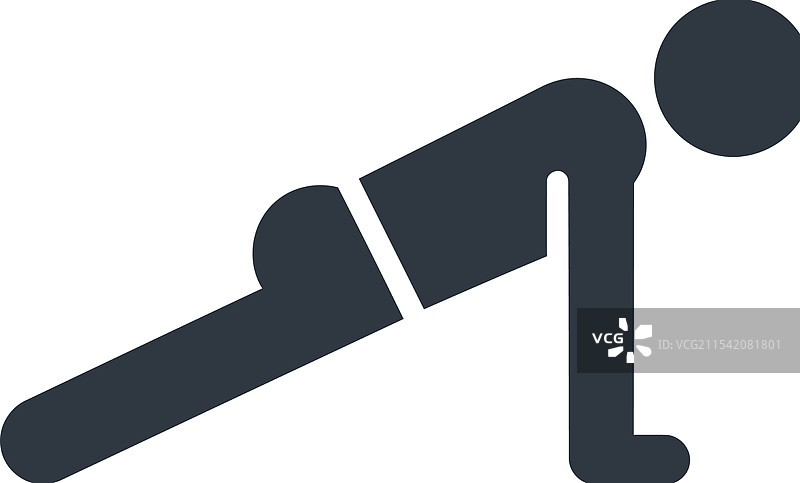 平板支撑运动姿势图标图片素材