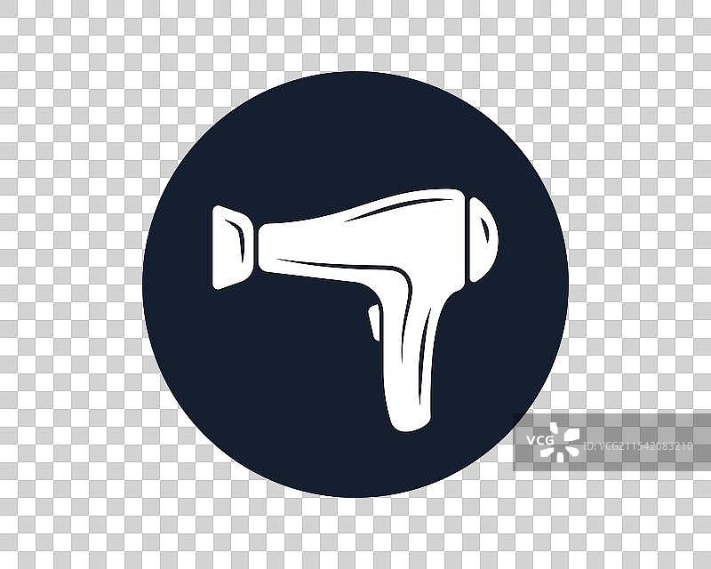 时尚吹风机线条图标图片素材