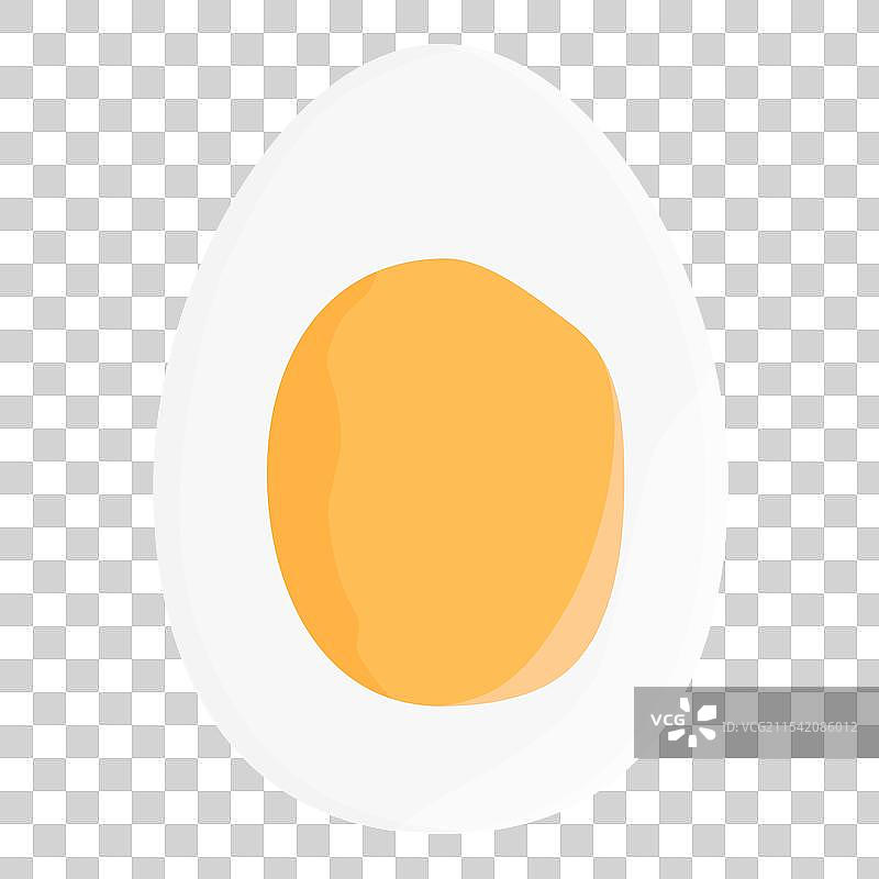 白色背景上的煮鸡蛋图片素材