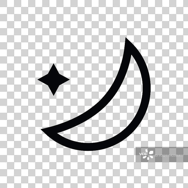 魔法月亮和星星图标图片素材