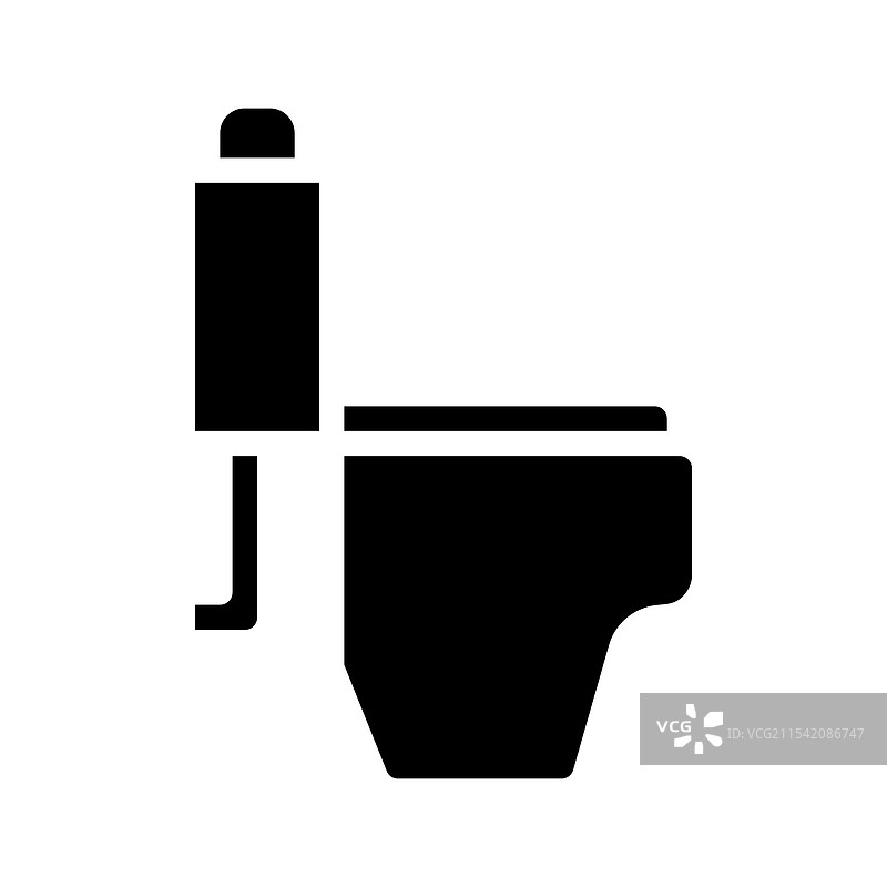 马桶图标，卫生与清洁的概念图片素材