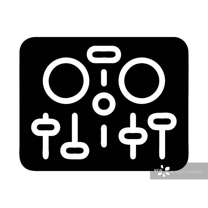 DJ控制器图标，音乐派对概念图片素材