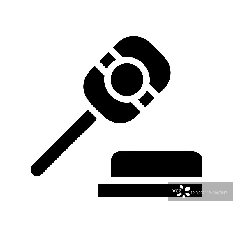 法官的法槌和声音板，正义法律的概念图片素材