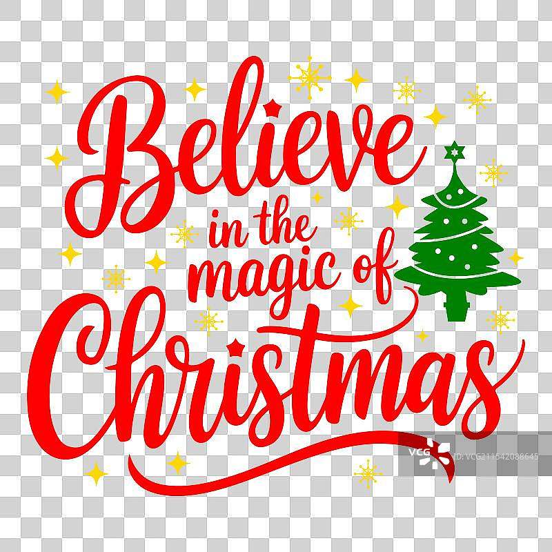 圣诞节排版T恤设计图片素材