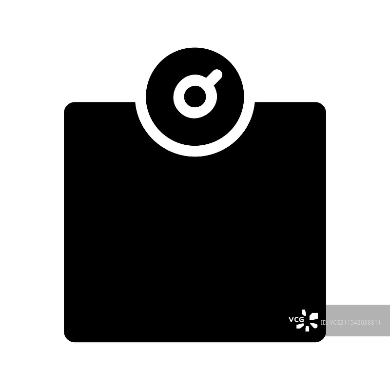 浴室秤图标，体现体重健康的概念图片素材