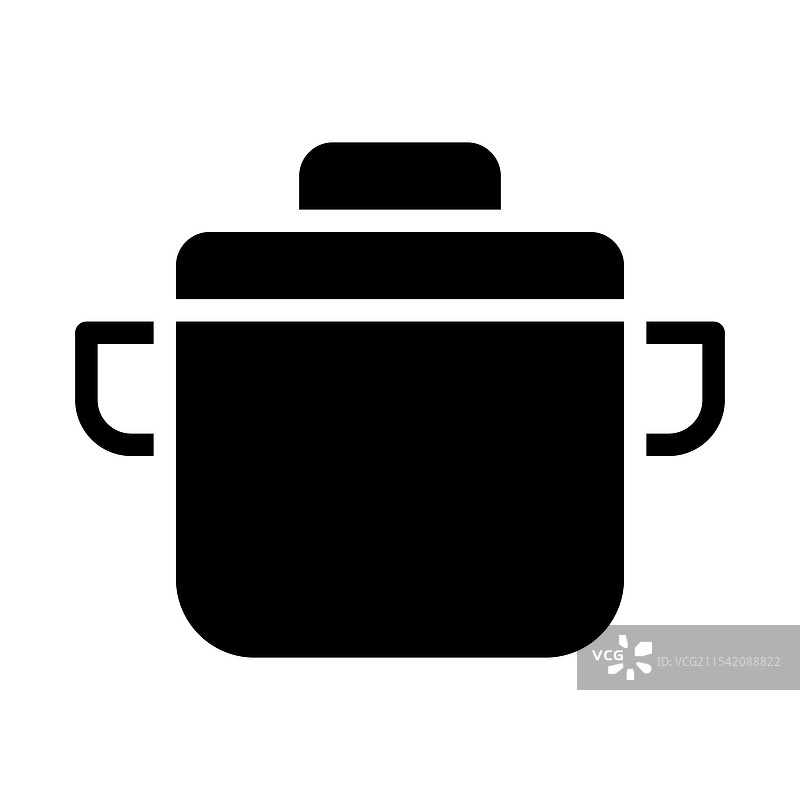 烹饪锅图标，厨房烹饪概念图片素材