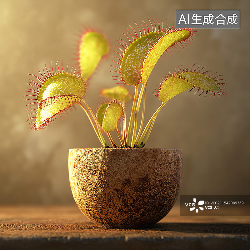 【AI数字艺术】食虫植物捕蝇草图片素材