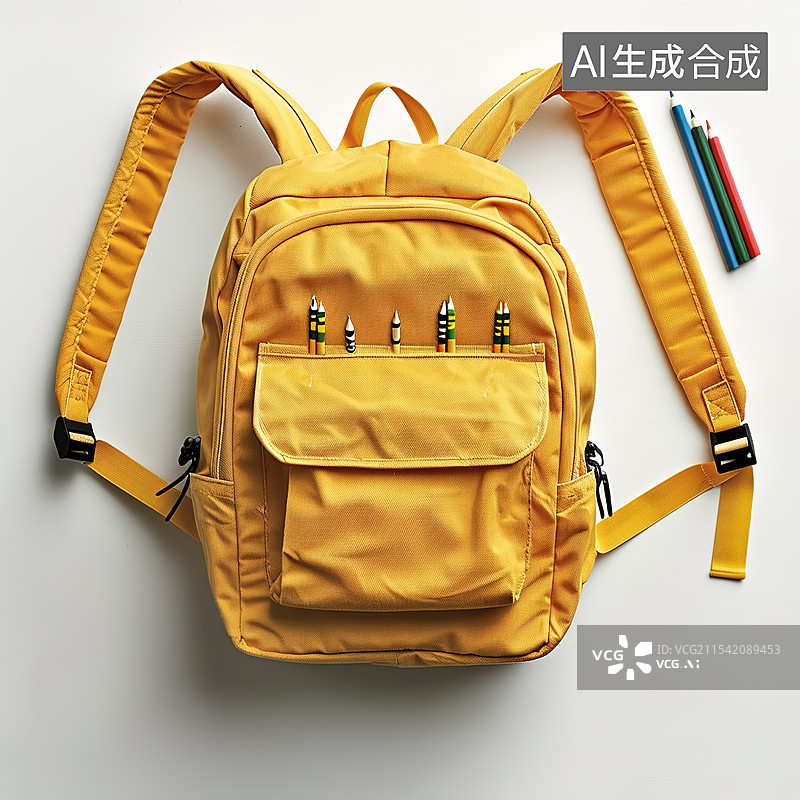 【AI数字艺术】简约风格书包图片素材