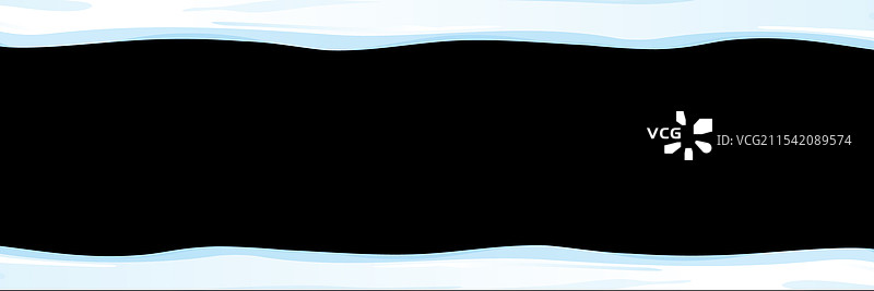 冬季横幅，带有雪盖图片素材