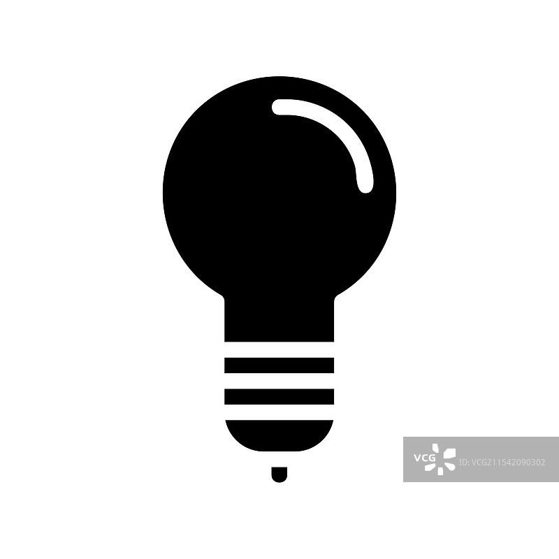 灯泡图标，象征创意和解决方案图片素材