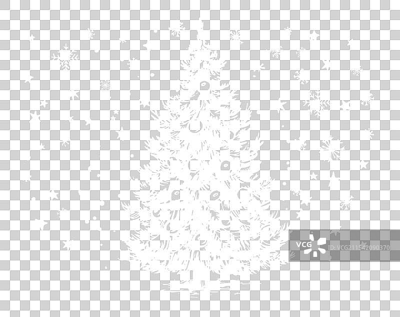 手绘圣诞树图片素材