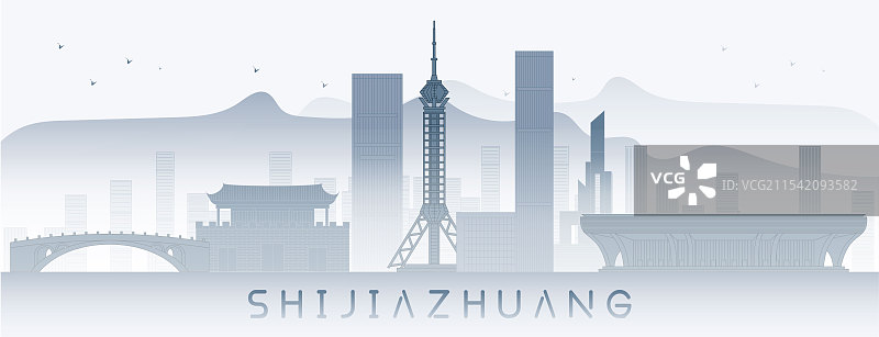 河北 石家庄 电视塔 赵州桥 石家庄解放纪念碑 开元金融中心 火车站 山海关 CBD恒大中心图片素材