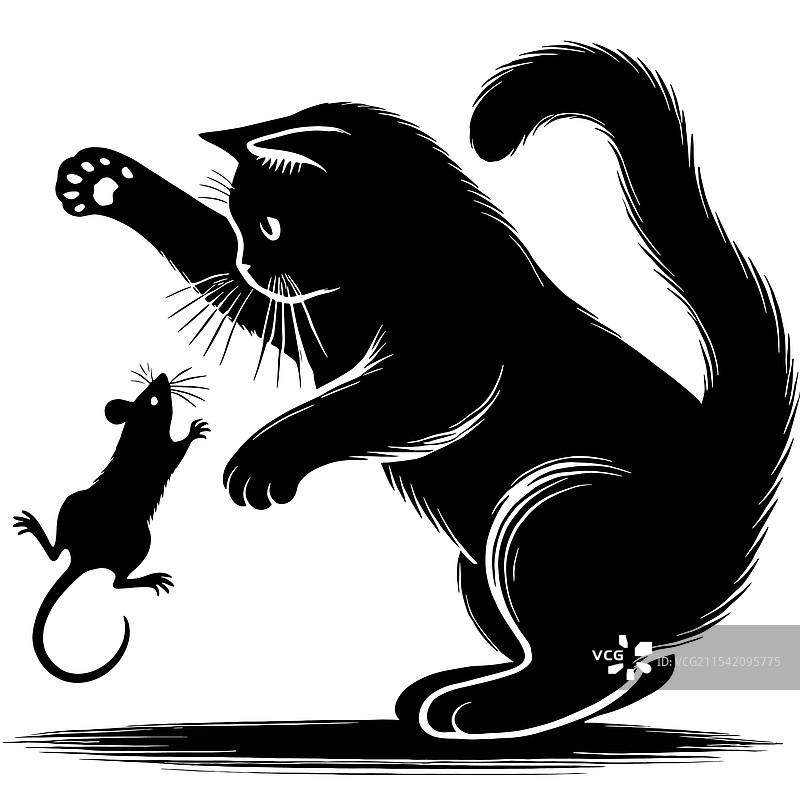 猫抓老鼠图片素材