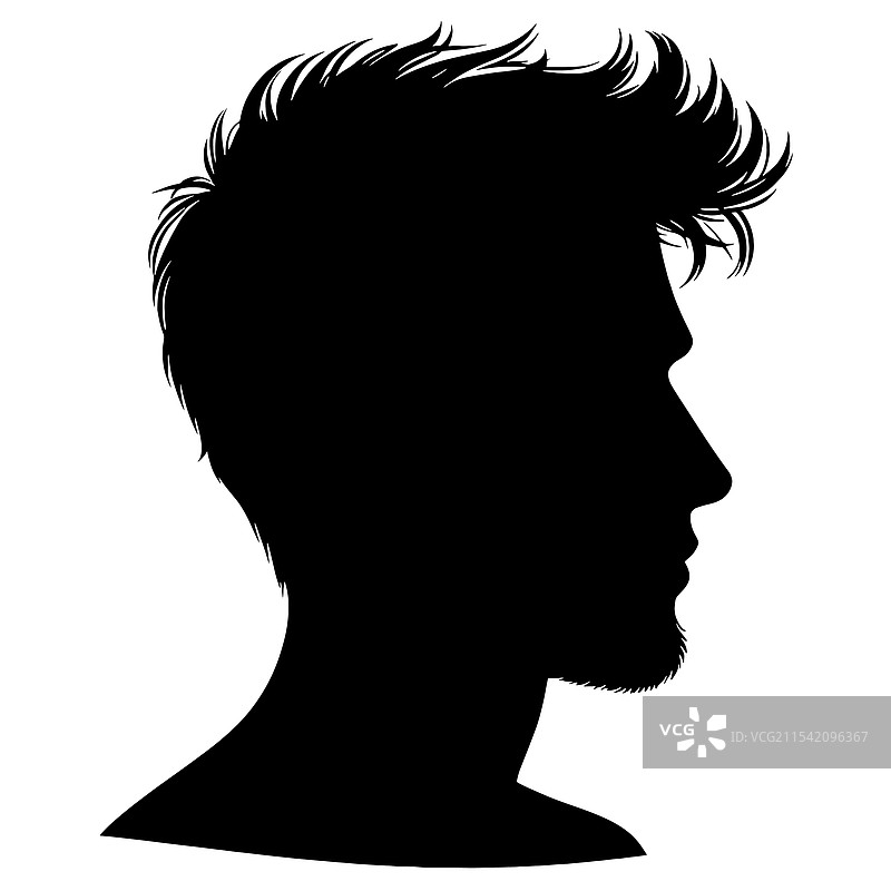 男性侧面轮廓图片素材