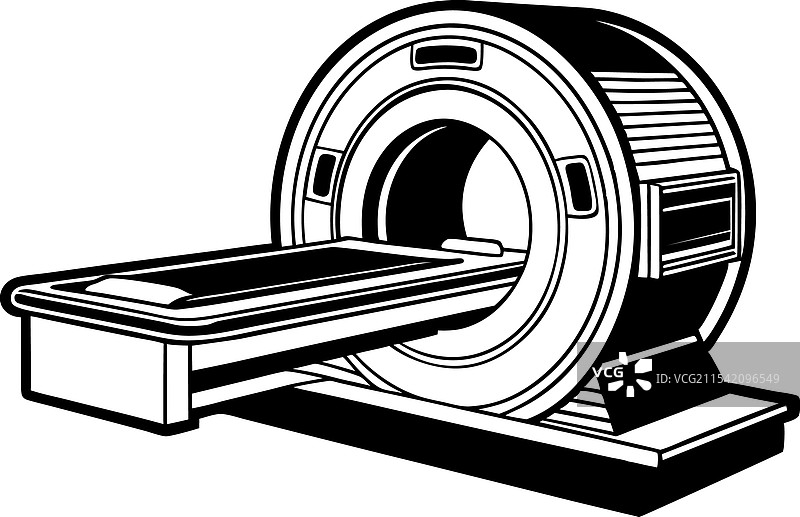 MRI扫描仪的轮廓图片素材