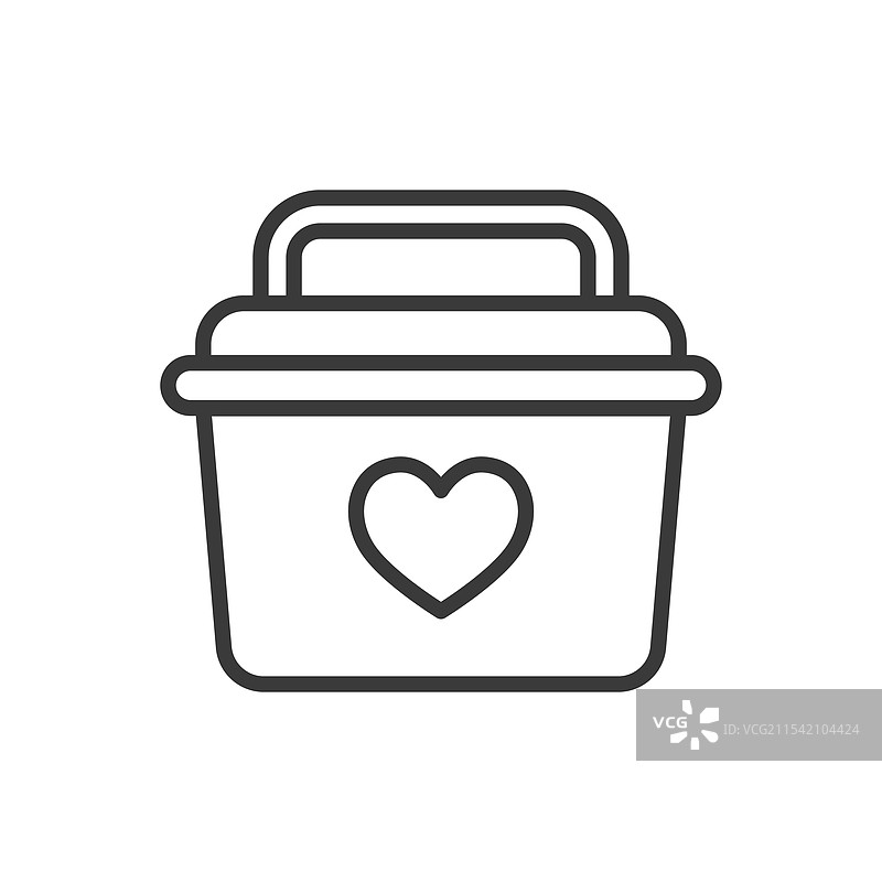 慈善移植图标线条设计图片素材