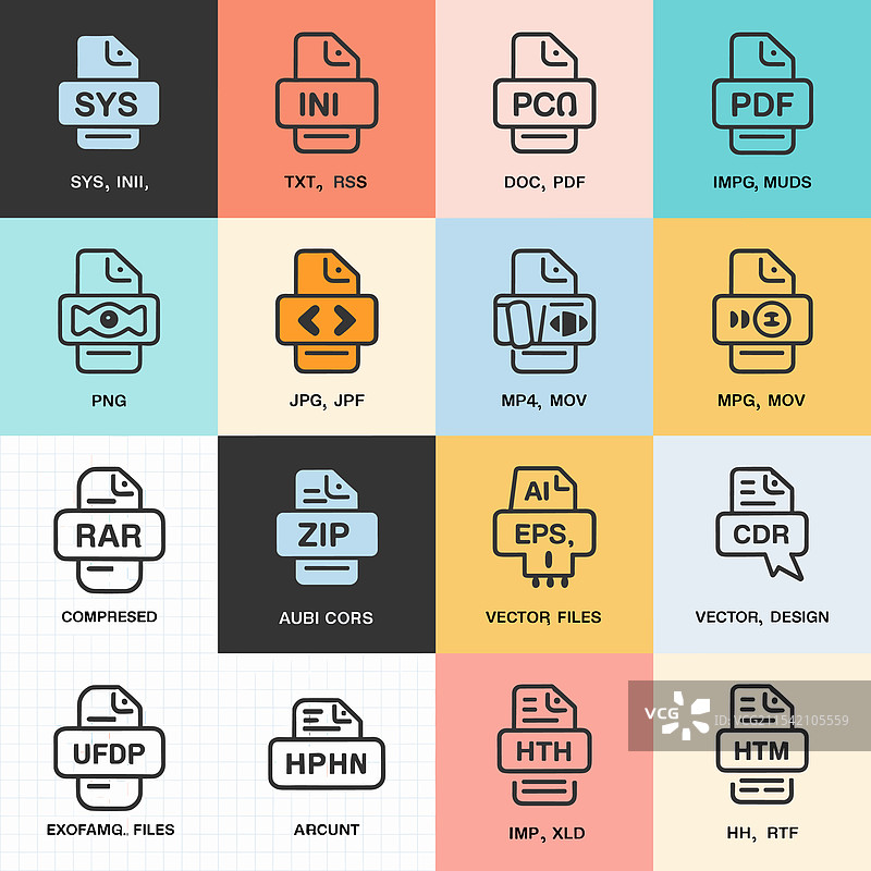 文件类型的全面概述图片素材