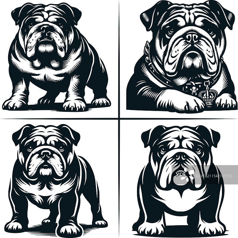 英斗犬小狗剪贴画图片素材