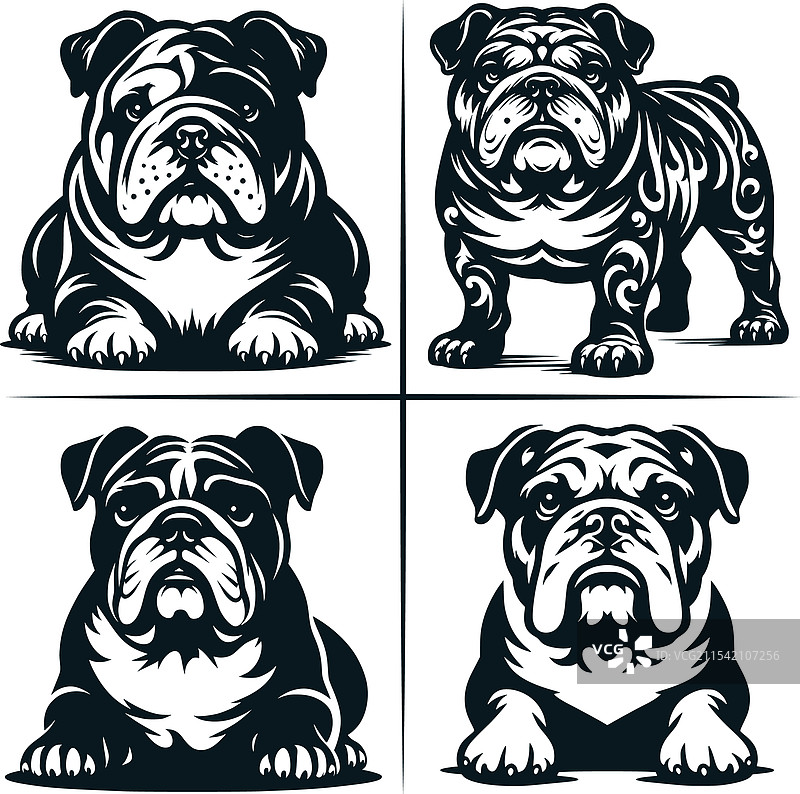 英斗犬小狗剪贴画图片素材