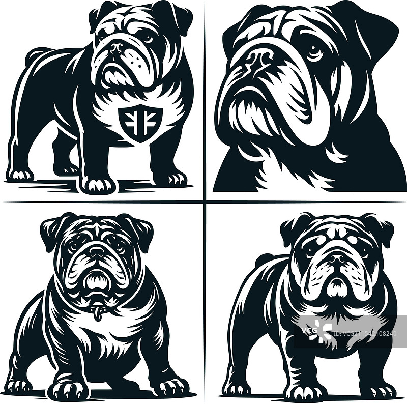 英斗犬小狗剪贴画图片素材