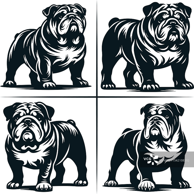 英斗犬小狗剪贴画图片素材