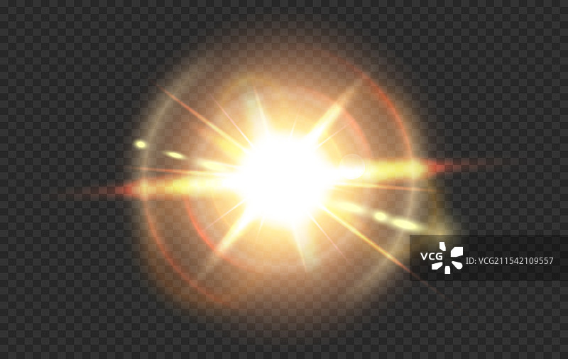 阳光透过镜头的光晕和透明光辉图片素材