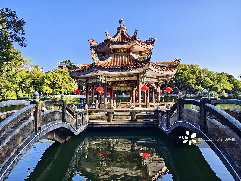 广东省潮州市西湖公园图片素材