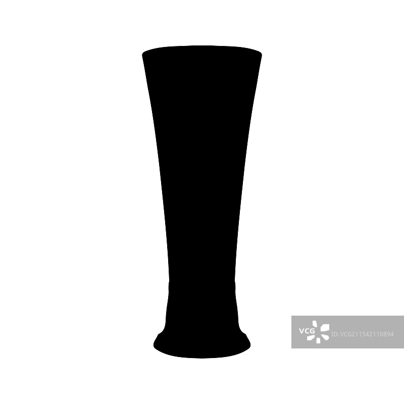 皮尔森啤酒杯轮廓图片素材