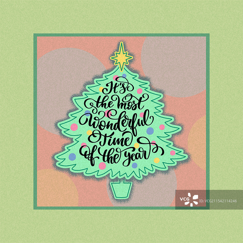 圣诞树形状的字母装饰图片素材