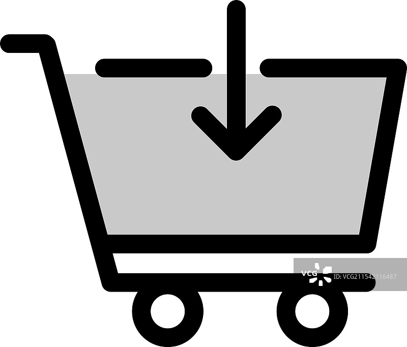 购物车 - 干净现代的电子商务图片素材