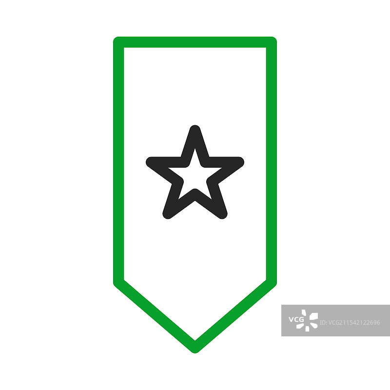 bookmark ribbon with star concept of favorite图片素材