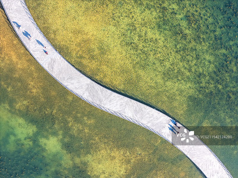 成都双流怡心湖航拍图片素材