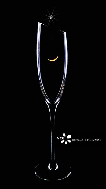 金星伴月图片素材