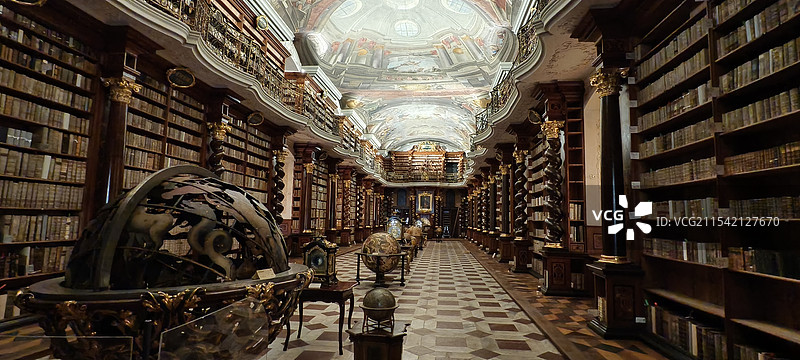 捷克布拉格～克莱门特学院图书馆图片素材