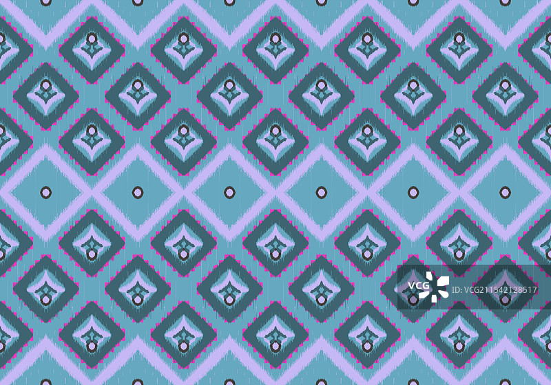 24061103 伊卡特无缝几何纹理图片素材