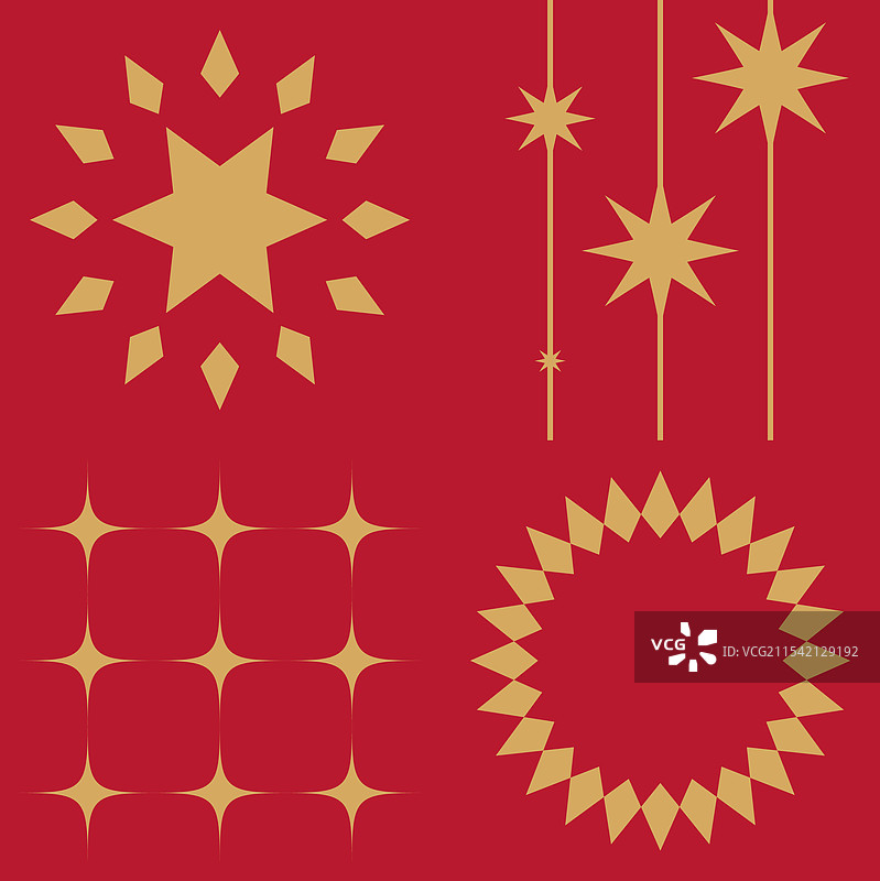 斯堪的纳维亚节日星星图案设计图片素材
