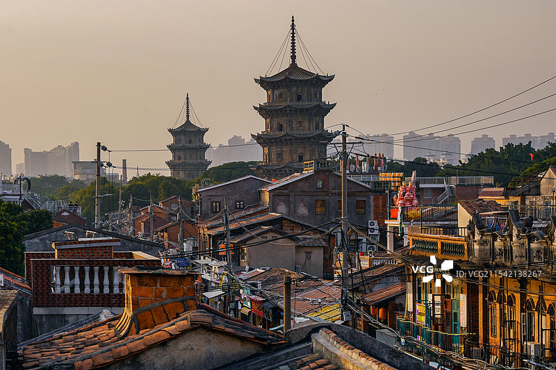 泉州西街与开元寺图片素材