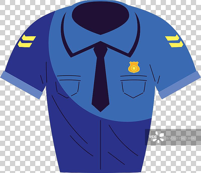 警察制服衬衫图片素材
