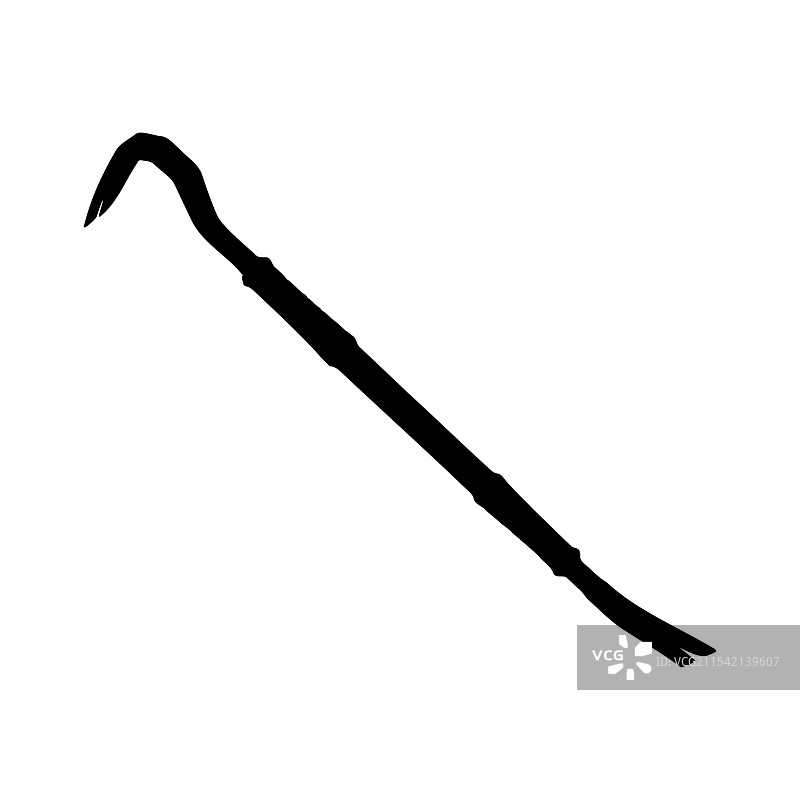 撬棍轮廓图片素材