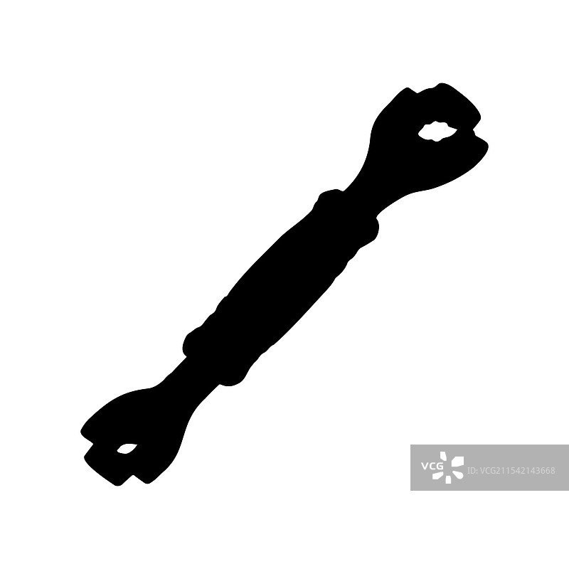 旋转套筒扳手工具轮廓图片素材