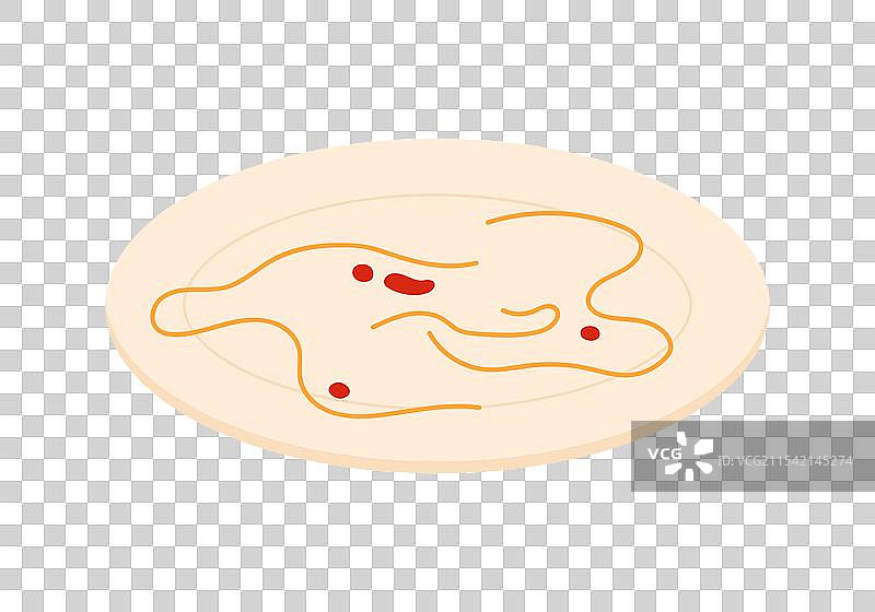 盘子里的剩余意大利面配番茄酱图片素材