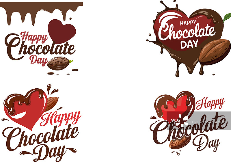 世界巧克力日排版设计艺术图片素材
