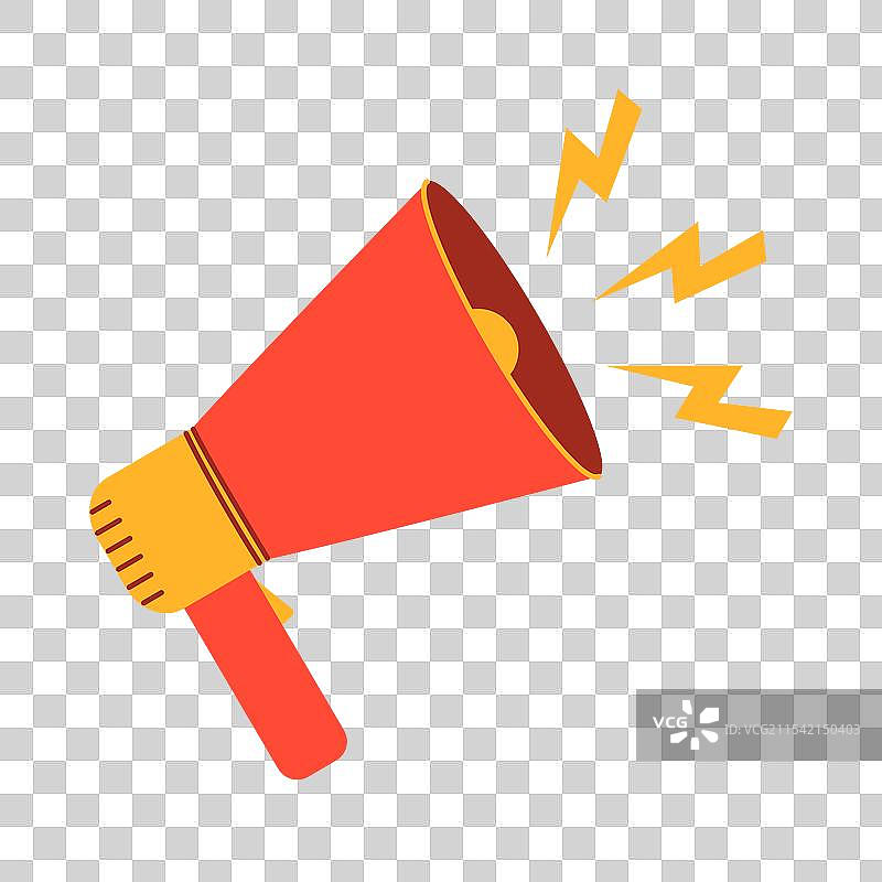 红色扩音器或扬声器图片素材